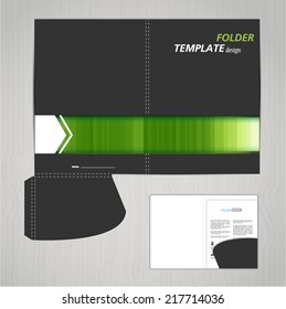 folder template design for company vector