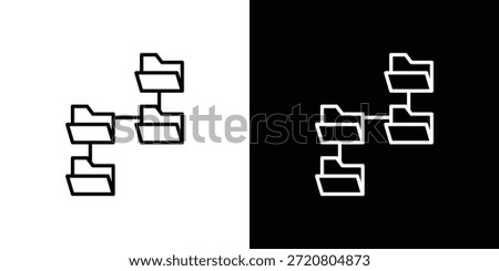 Folder tree icons graphic design vector symbols. icon Eps10.