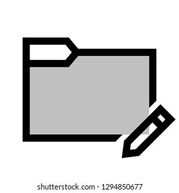 folder trendy favorites icon vector