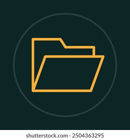 Folder trendy icon abstract experienced vector illustration colorful artwork design.eps