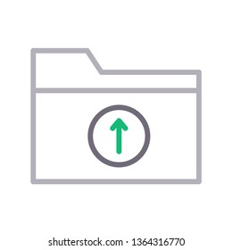 folder upload color line