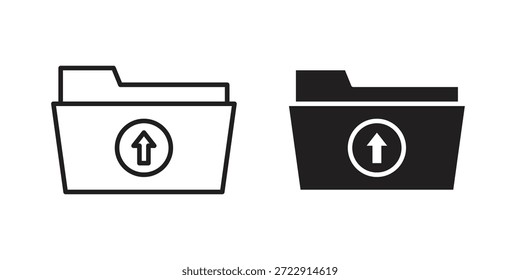 Ordner hochladen Symbol Designs Sammlung für mobile, ui, Web.