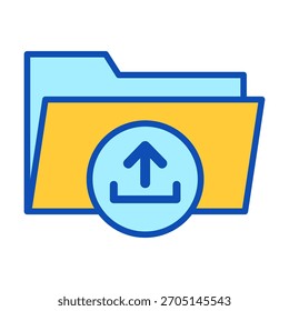 Ordner-Upload-Symbol zum Senden von Dateien, Speichern ausgehender Dokumente und Verwalten übertragener Inhalte.