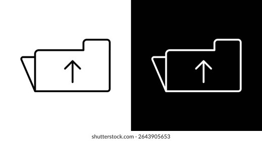 Folder upload icon symbol concept for graphic design, Website, UI. EPS