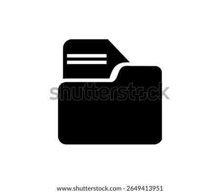 Folder upload sign icon. Upload to file icon sign vector design and illustration.


