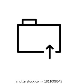 Símbolos de carga de carpetas para los diseños de sitios web, aplicaciones, interfaz de usuario, folletos, banners, plantillas. Ilustración vectorial, EPS10, píxel perfecto.