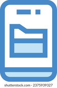 icono de diseño de vector de carpeta para descarga. Eps