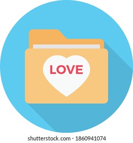 folder vector flat colour icon