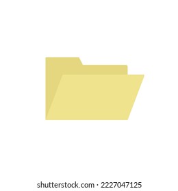 Folder vector flat design isolated on white background. Folder icon. Files icon. Data management. File manager.