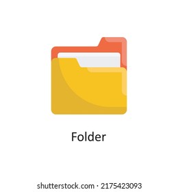 Folder vector Flat Icon Design illustration. Project Managements Symbol on White background EPS 10 File