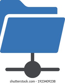 folder vector glyph colour icon