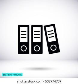 folder . Vector icon 10 EPS