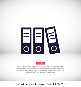 folder . Vector icon 10 EPS