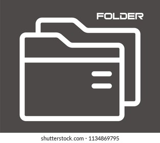 FOLDER VECTOR ICON