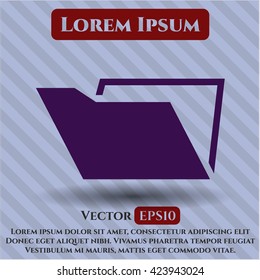 Folder vector icon