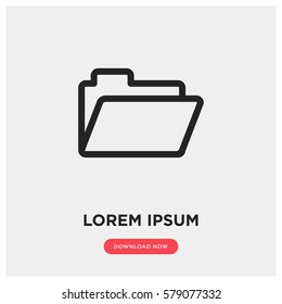 Folder vector icon