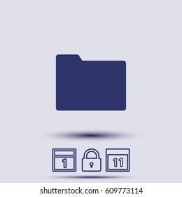 Folder vector icon