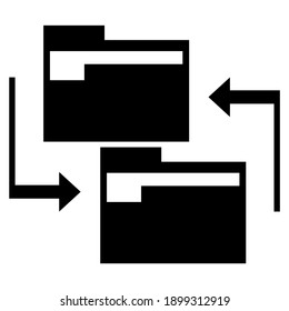 Folder vector icon art design.