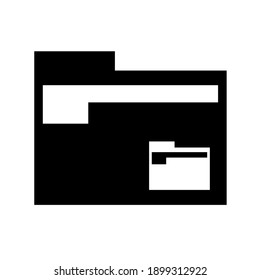 Folder vector icon art design.