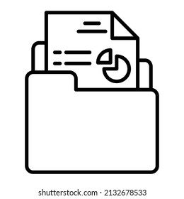 Folder vector icon. Can be used for printing, mobile and web applications.