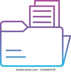 Folder vector icon. Can be used for printing, mobile and web applications.