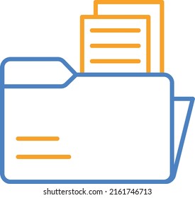 Folder vector icon. Can be used for printing, mobile and web applications.