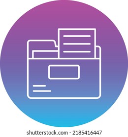 Folder vector icon. Can be used for printing, mobile and web applications.