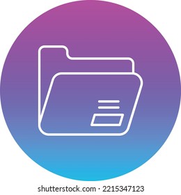 Folder vector icon. Can be used for printing, mobile and web applications.