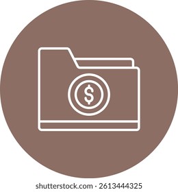 Folder vector icon. Can be used for printing, mobile and web applications.