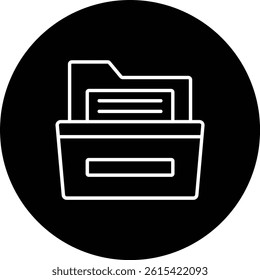 Folder vector icon. Can be used for printing, mobile and web applications.