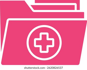 Ícone de vetor de pasta. Pode ser usado para impressão, aplicativos móveis e da Web.