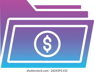 Folder vector icon. Can be used for printing, mobile and web applications.