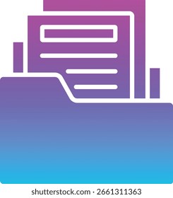 Ícone de vetor de pasta. Pode ser usado para impressão, aplicativos móveis e da Web.