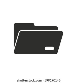 Folder vector icon. Illustration isolated for graphic and web design.