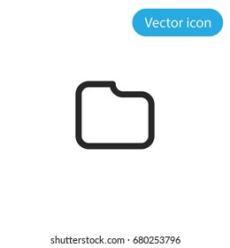 Folder vector icon, illustration symbol