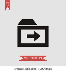 Folder vector icon illustration symbol