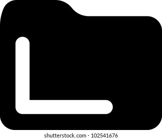 Folder - Vector icon isolated