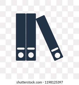 Folder vector icon isolated on transparent background, Folder transparency concept can be used web and mobile