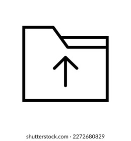 Folder Vector Icon, isolated on white Background.