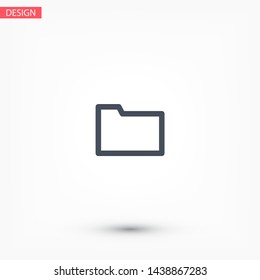 Folder Vector icon . Lorem Ipsum Illustration design