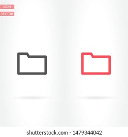 Folder Vector icon . Lorem Ipsum Illustration design