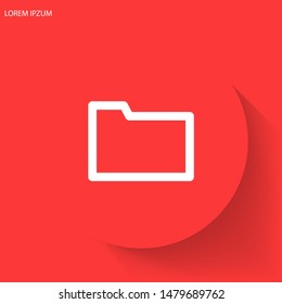 Folder Vector icon . Lorem Ipsum Illustration design