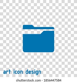 folder vector icon on an abstract background