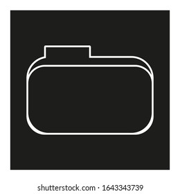 folder vector icon on white background