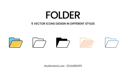 Folder vector icon ready to use vector illustration