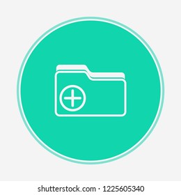 Folder vector icon sign symbol