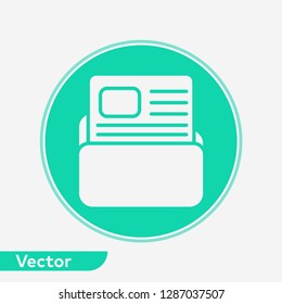 Folder vector icon sign symbol
