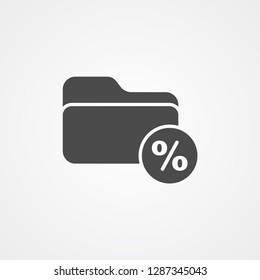Folder vector icon sign symbol