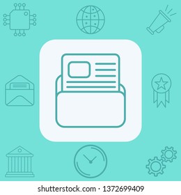 Folder vector icon sign symbol