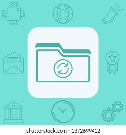 Folder vector icon sign symbol